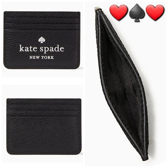 ๐50% OFF - NWTโผ๏ธ Kate Spade brand Glitter On Small Slim Card Holder - Picture 1 of 8